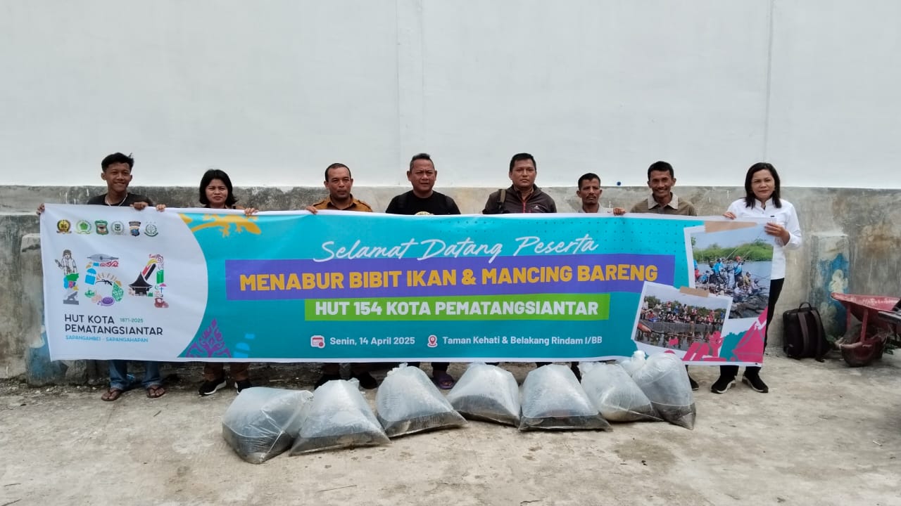 Penebaran  Benih Ikan di Sungai Bah Bolon